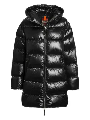 Versace Jeans Couture graphic-print Quilted Coat | Black | FARFETCH UK
