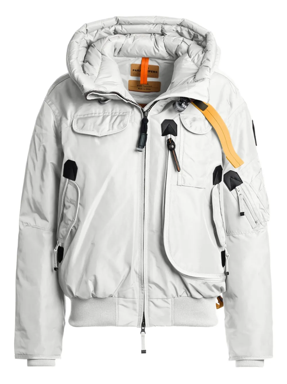Parajumpers Gobi Hooded Bomber Jacket In White