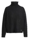 Parajumpers cable-knit turtleneck sweater - Black