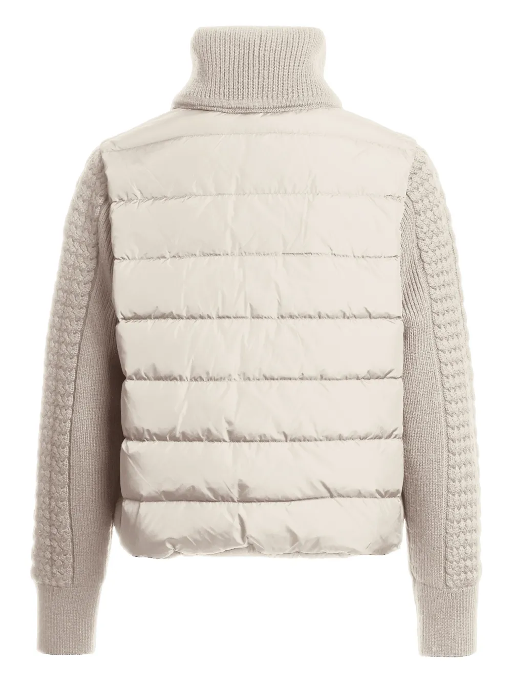 Parajumpers Gewatteerd jack met gebreide mouwen Beige