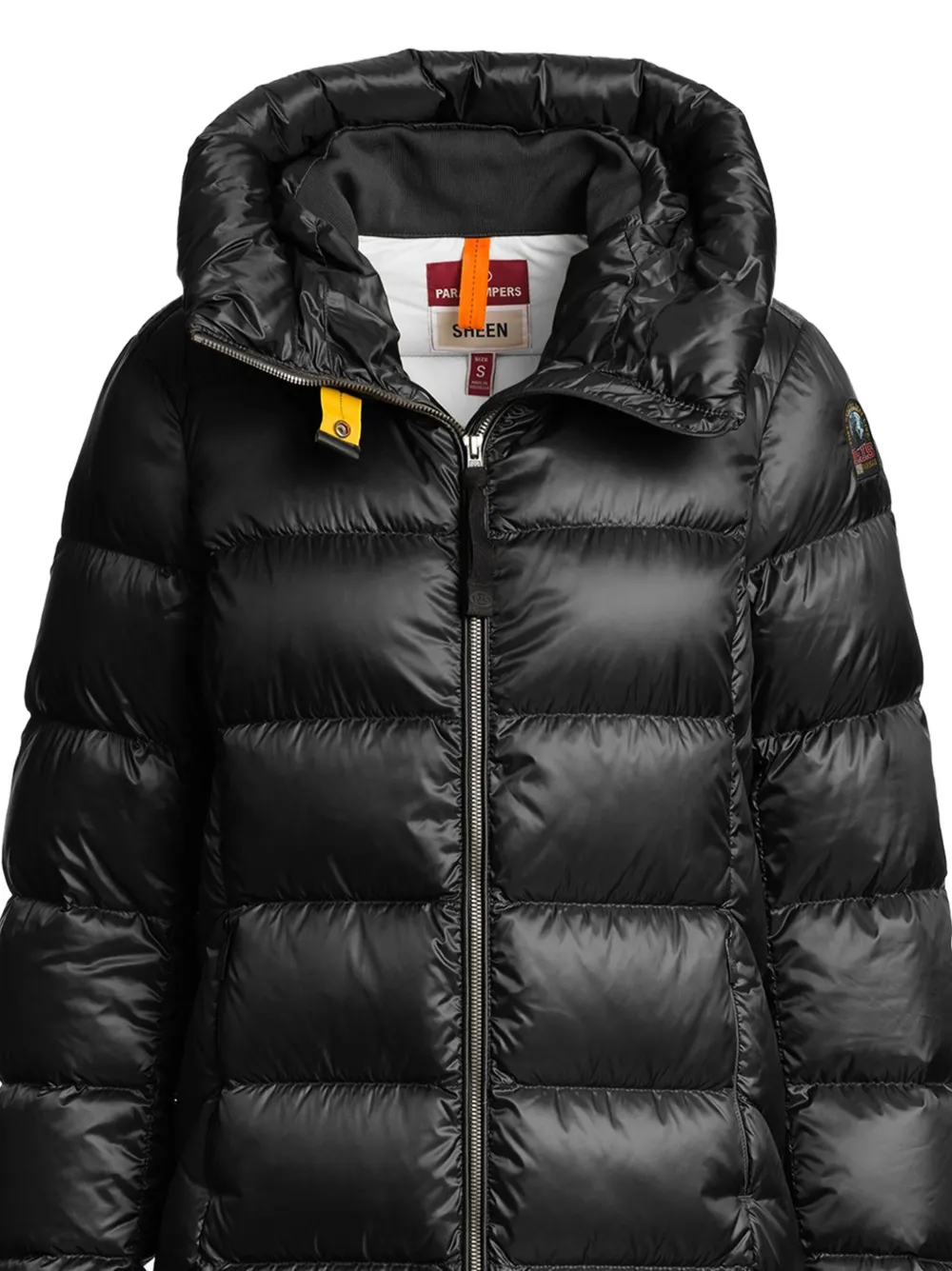 Parajumpers Leah Hooded Down Jacket In Black