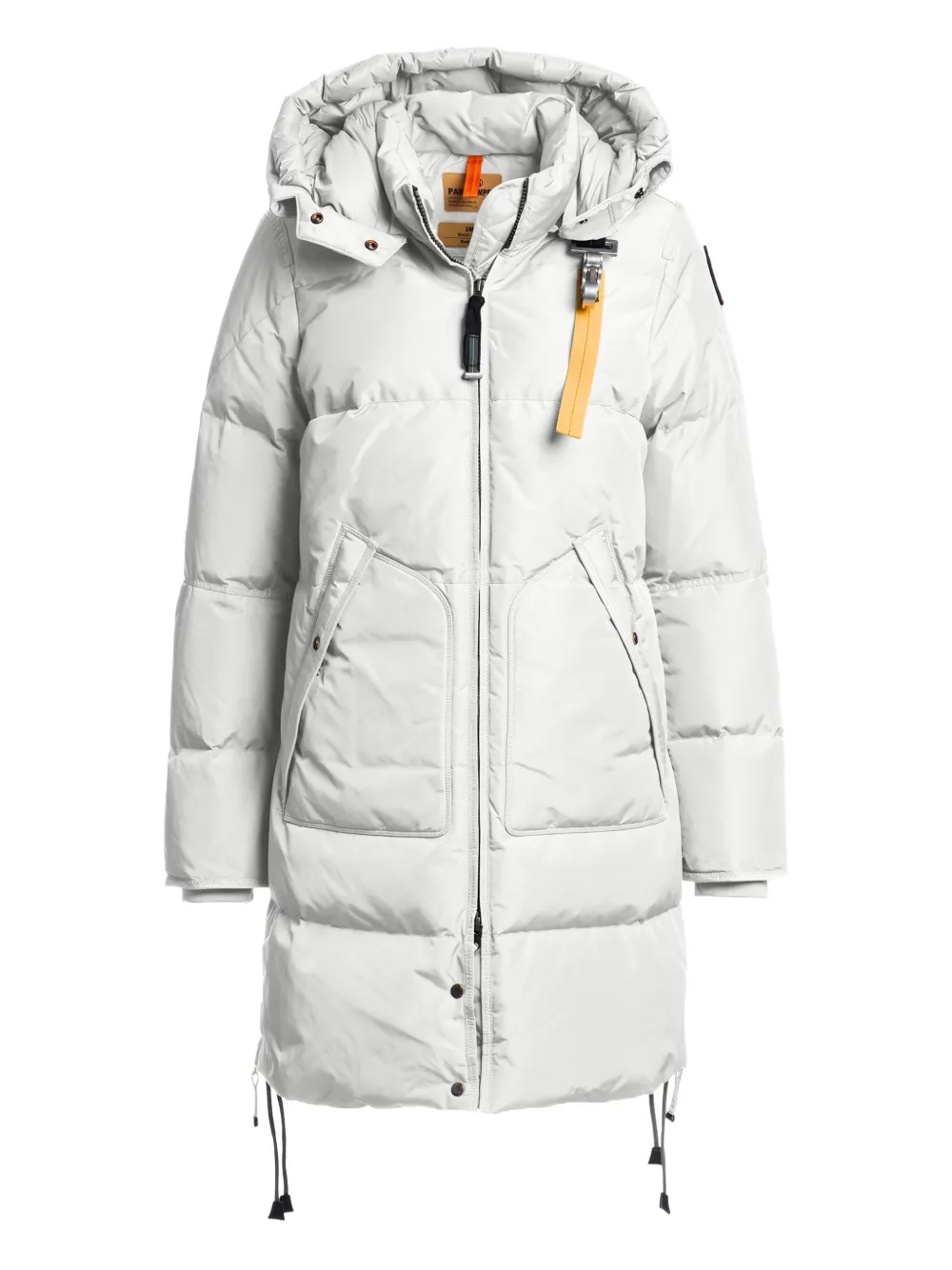 Parajumpers Long Bear Hooded Parka In White