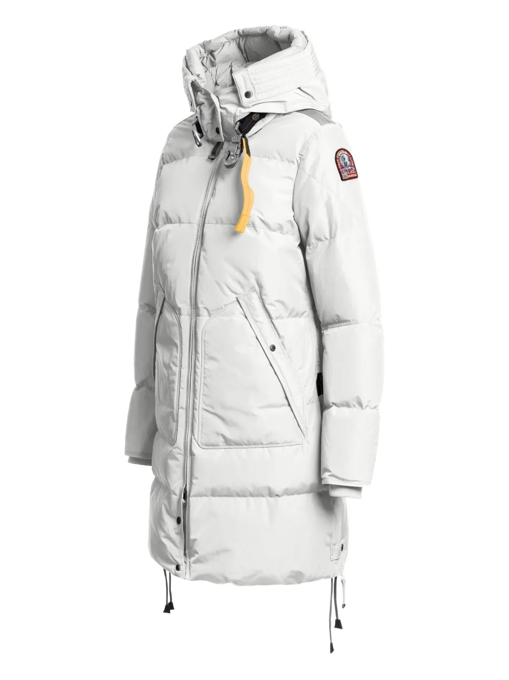 Parajumpers Long Bear Hooded Parka In White
