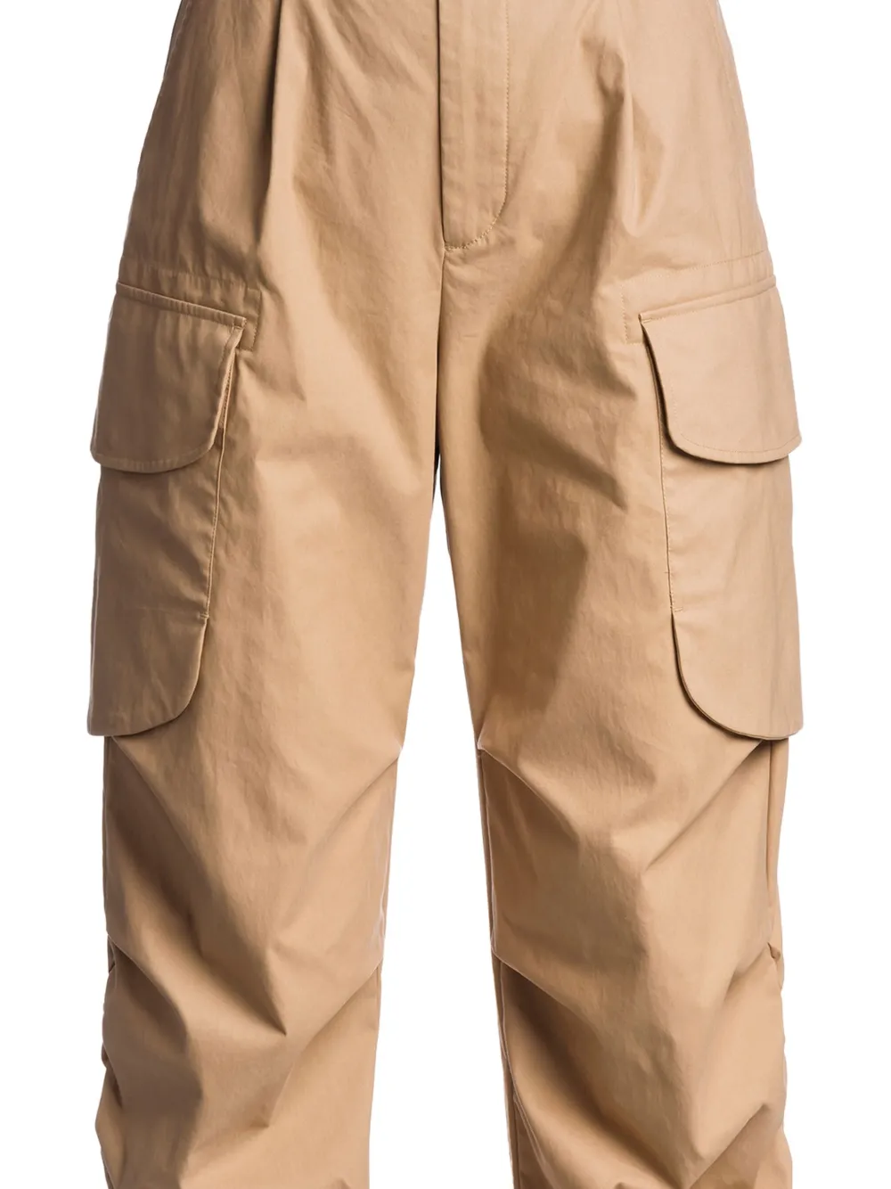 Parajumpers Pleated Cargo Trousers In Brown