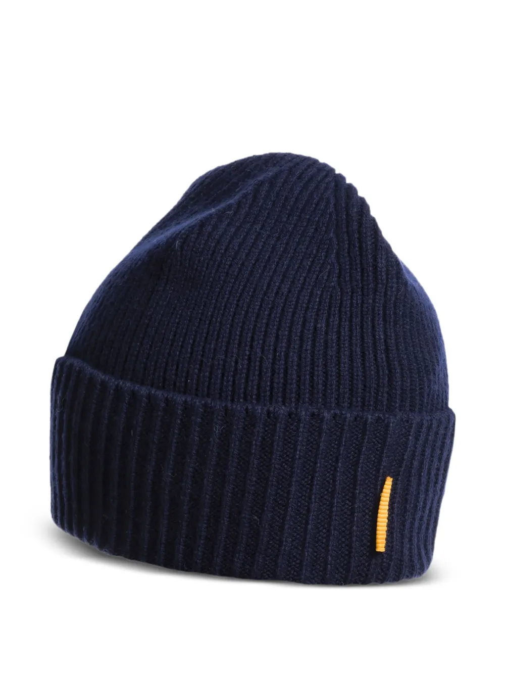 Parajumpers Ribbed Logo Beanie In Blue