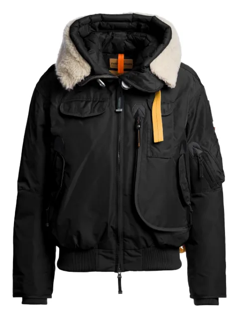 Parajumpers hooded shearling-trim bomber jacket