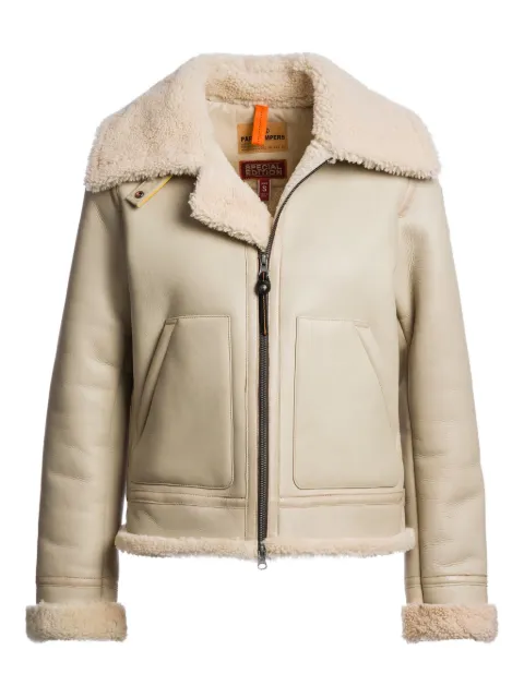 Parajumpers Gialean shearling-collar zip jacket