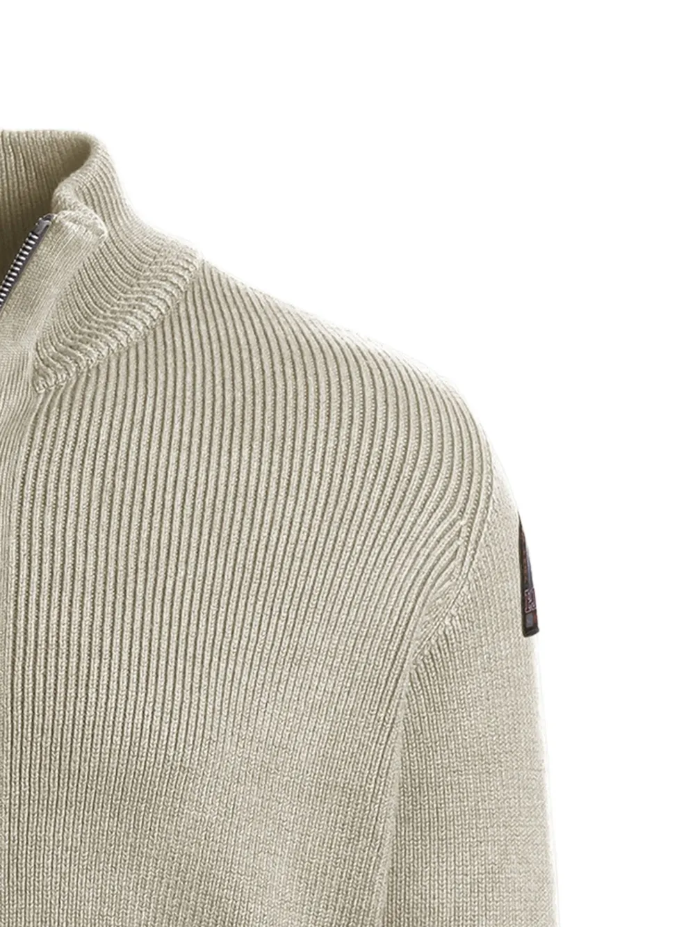 Parajumpers Manny geribbeld vest met rits Beige