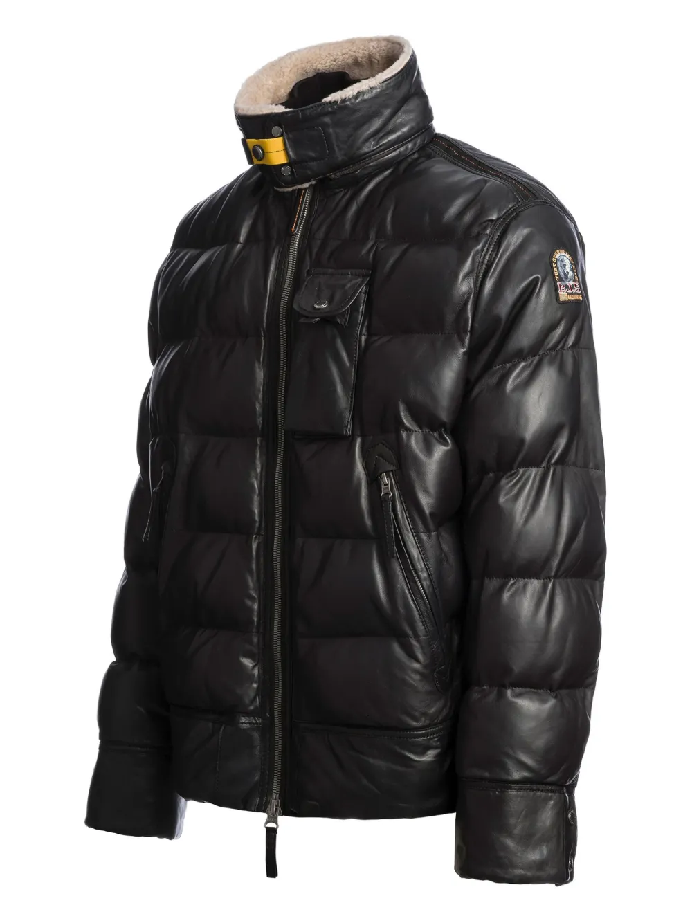 Parajumpers Gian leren jack Zwart