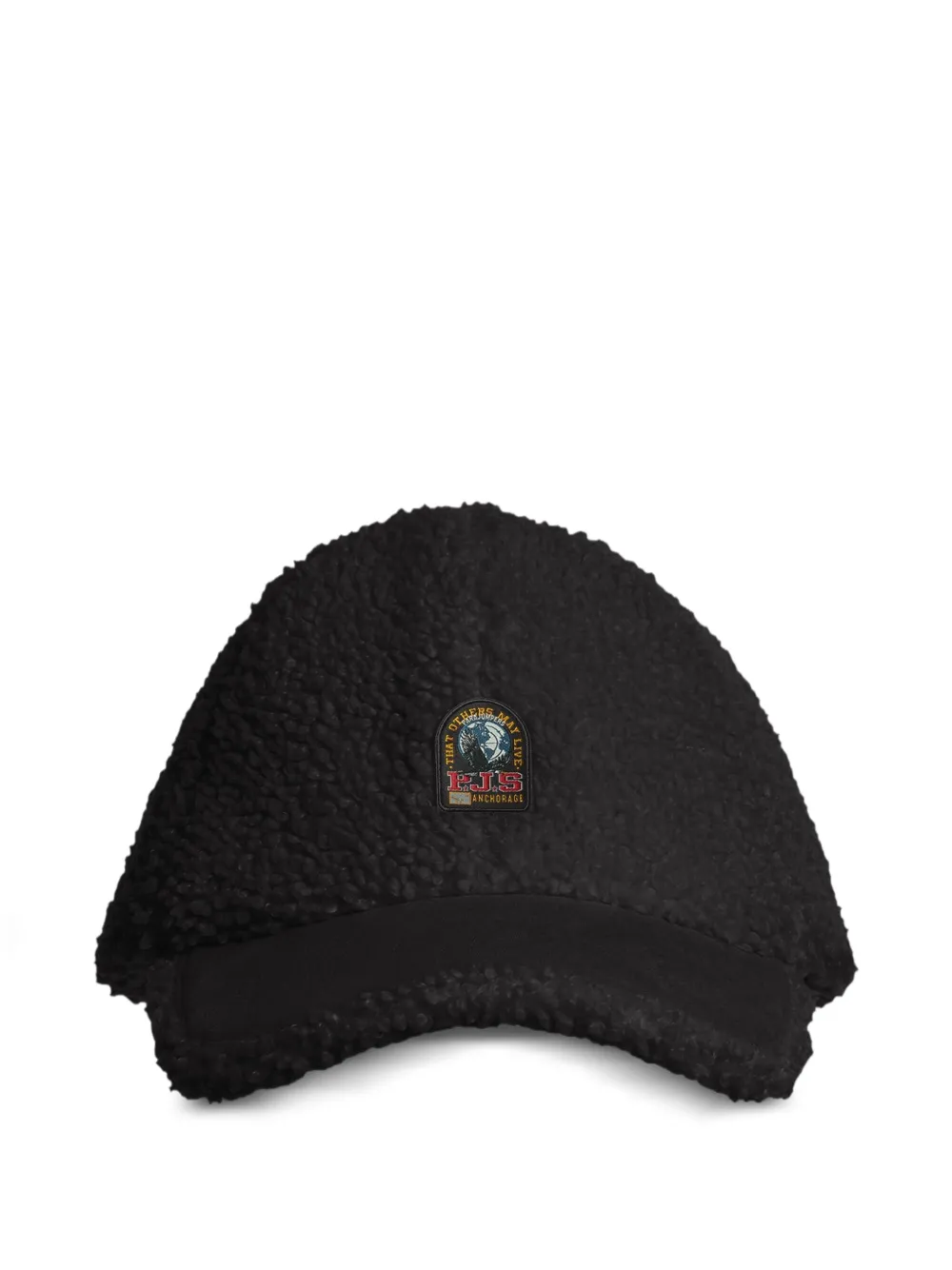 Parajumpers Fleece Logo-patch Cap In Black