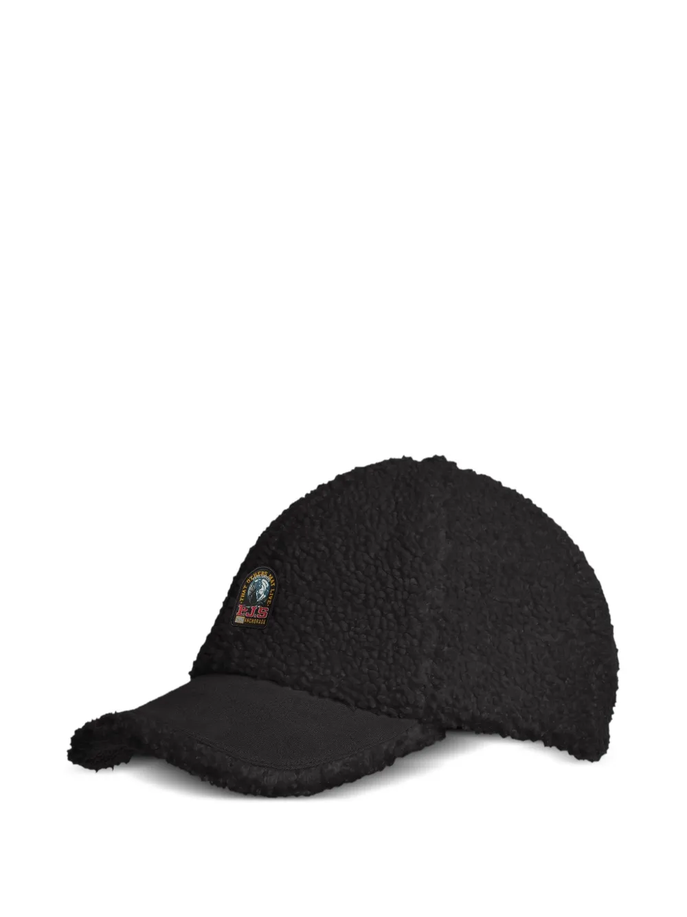 Parajumpers Fleece Logo-patch Cap In Black