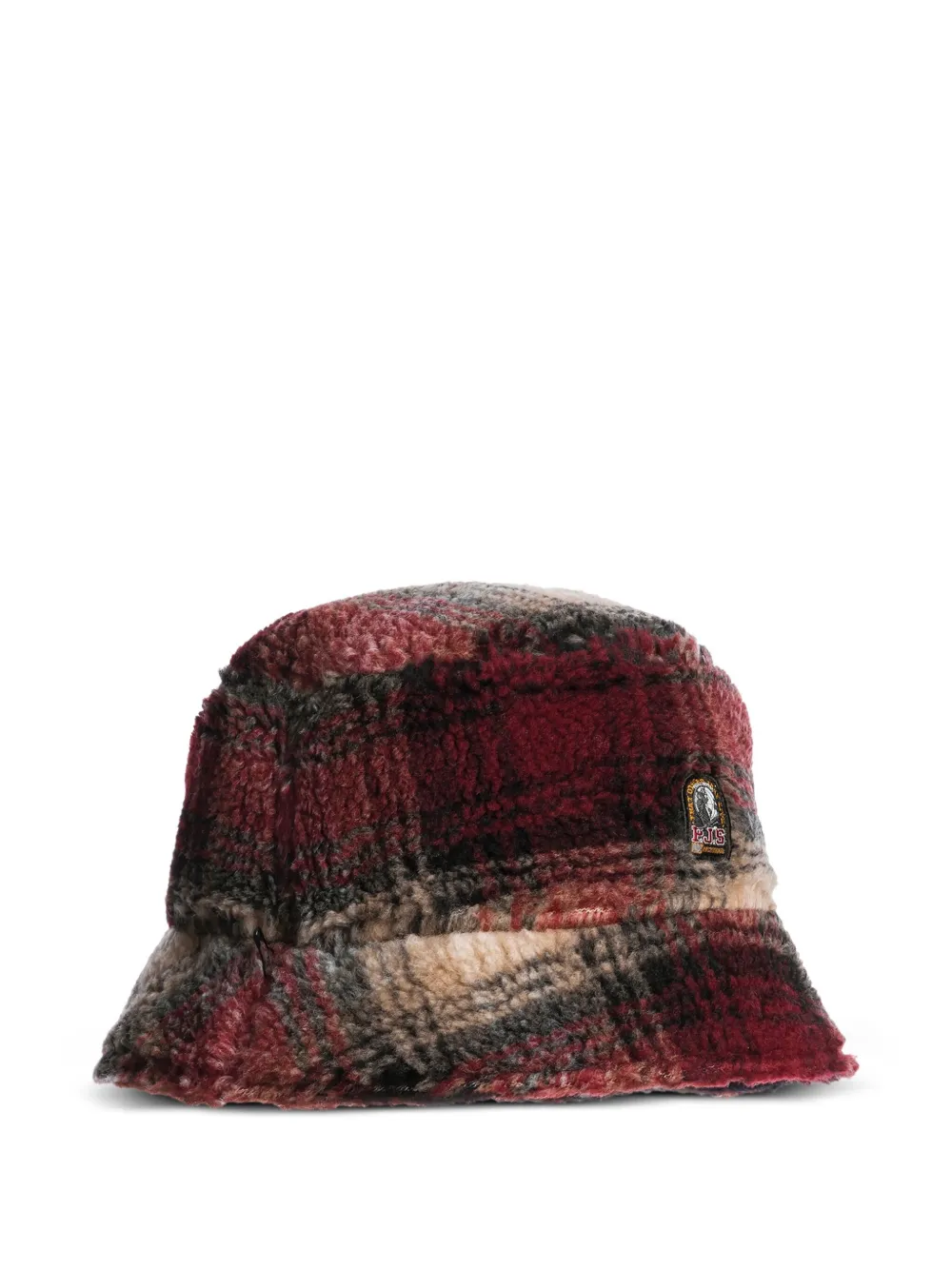 Parajumpers Reversible Plaid Bucket Hat In Gray