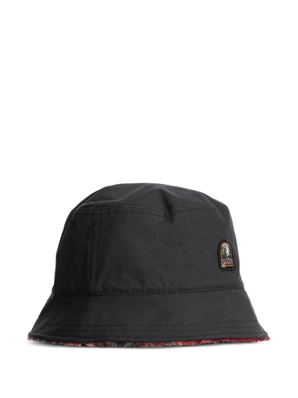 Parajumpers Reversible Plaid Bucket Hat In Gray