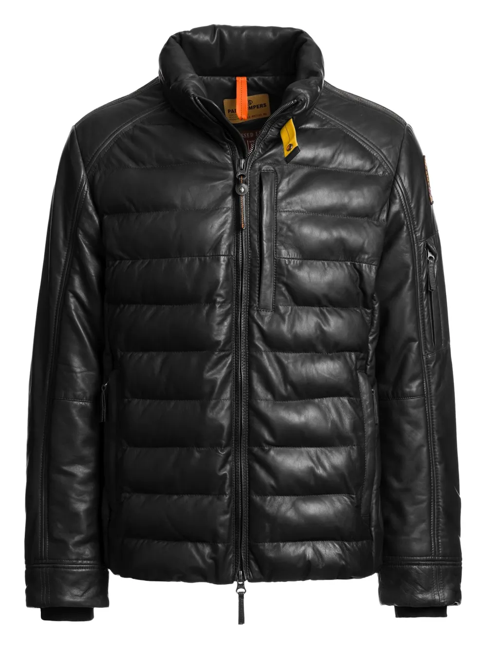 Parajumpers Earnie quilted leather jacket | Black | Image 1