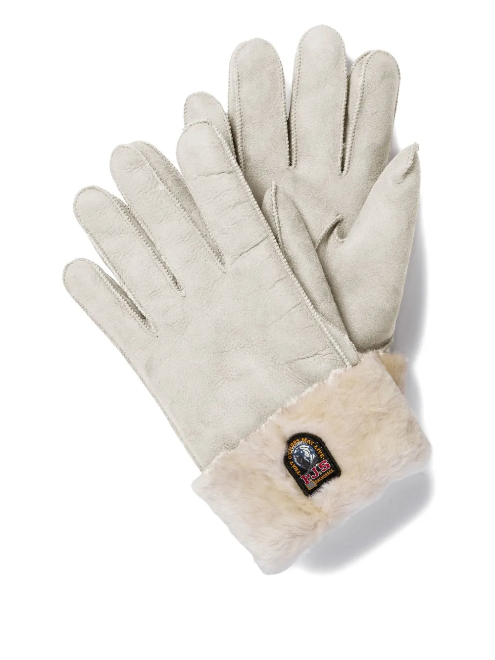 Parajumpers shearling-cuff gloves | Grey | Image 1
