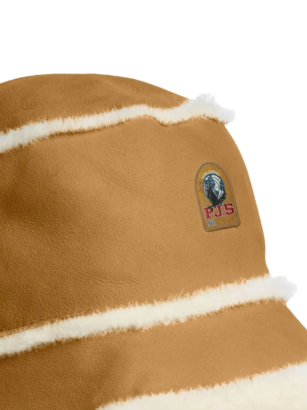 Parajumpers Shearling-trimmed Bucket Hat In Brown