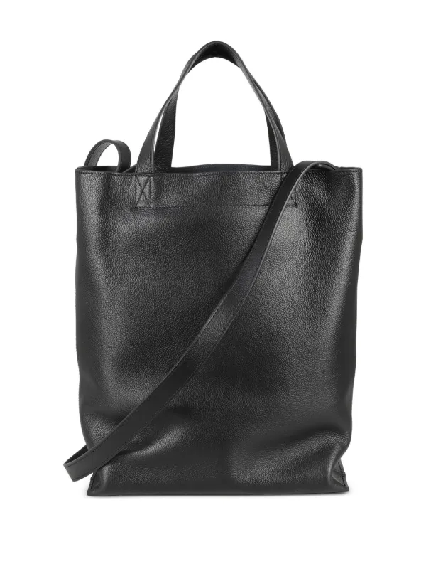 A.P.C. Medium Maiko Leather Tote Bag | Black | FARFETCH AU