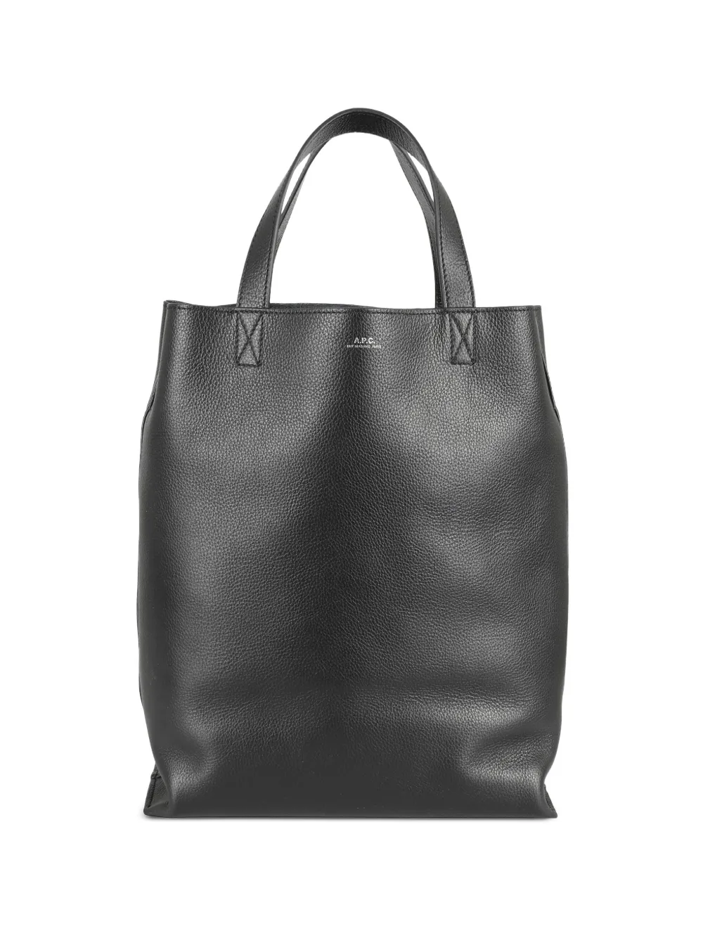 A.P.C. medium Maiko leather tote bag | Black | Image 1