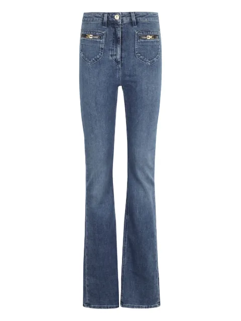 Elisabetta Franchi jean évasé à taille mi-haute