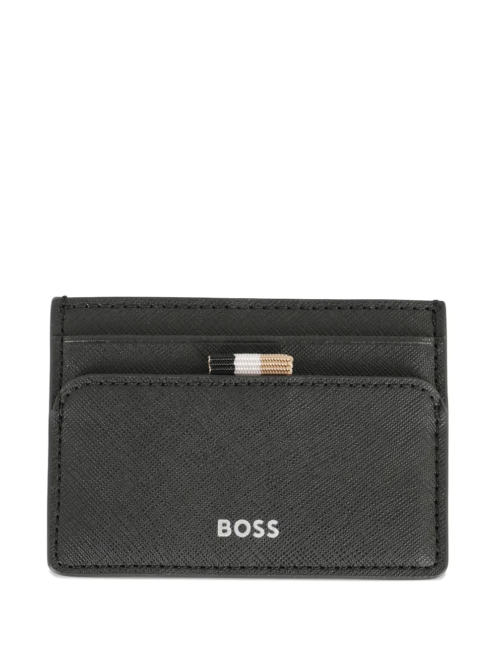 BOSS Pasjeshouder met logoprint Zwart