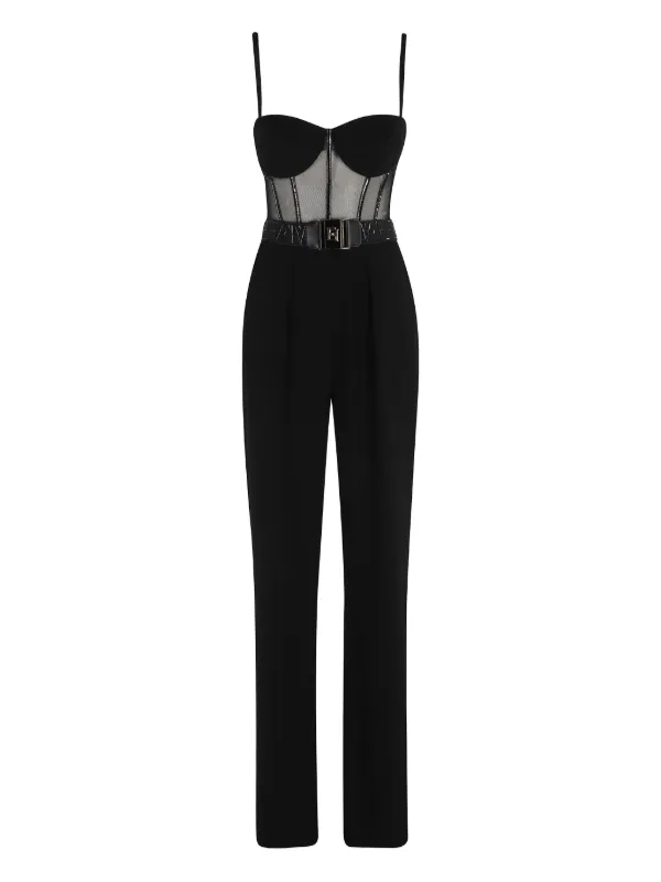 送料無料【ELISABETTAFRANCHI】ウエストバンド ジャンプスーツ JUMP SUITS｜HELIOPOLE｜HÉLIOPÔLE（エリオポール）公式