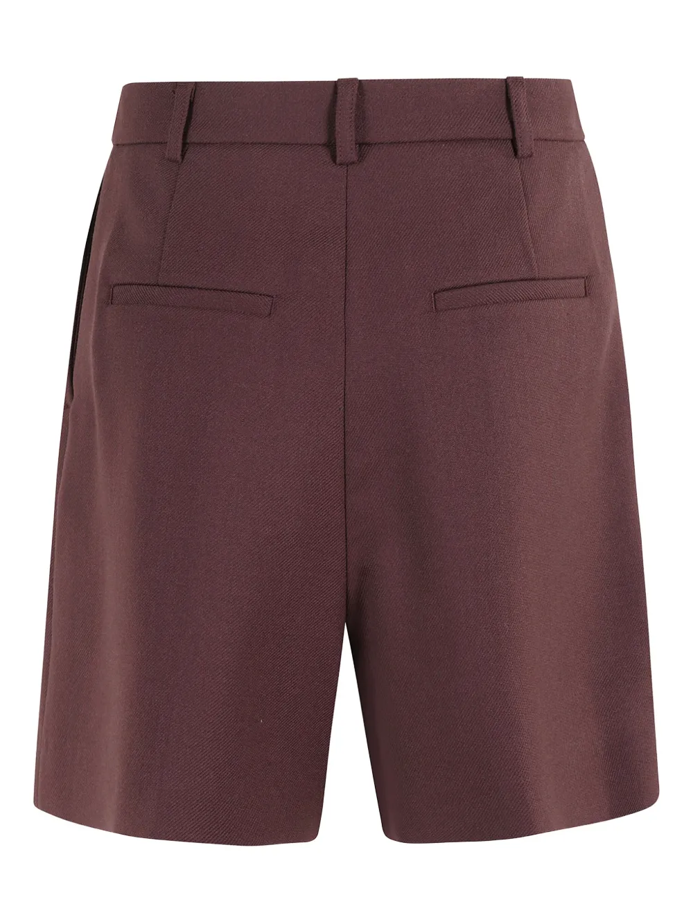 Herskind Pleated Tailored Shorts In Burgundy