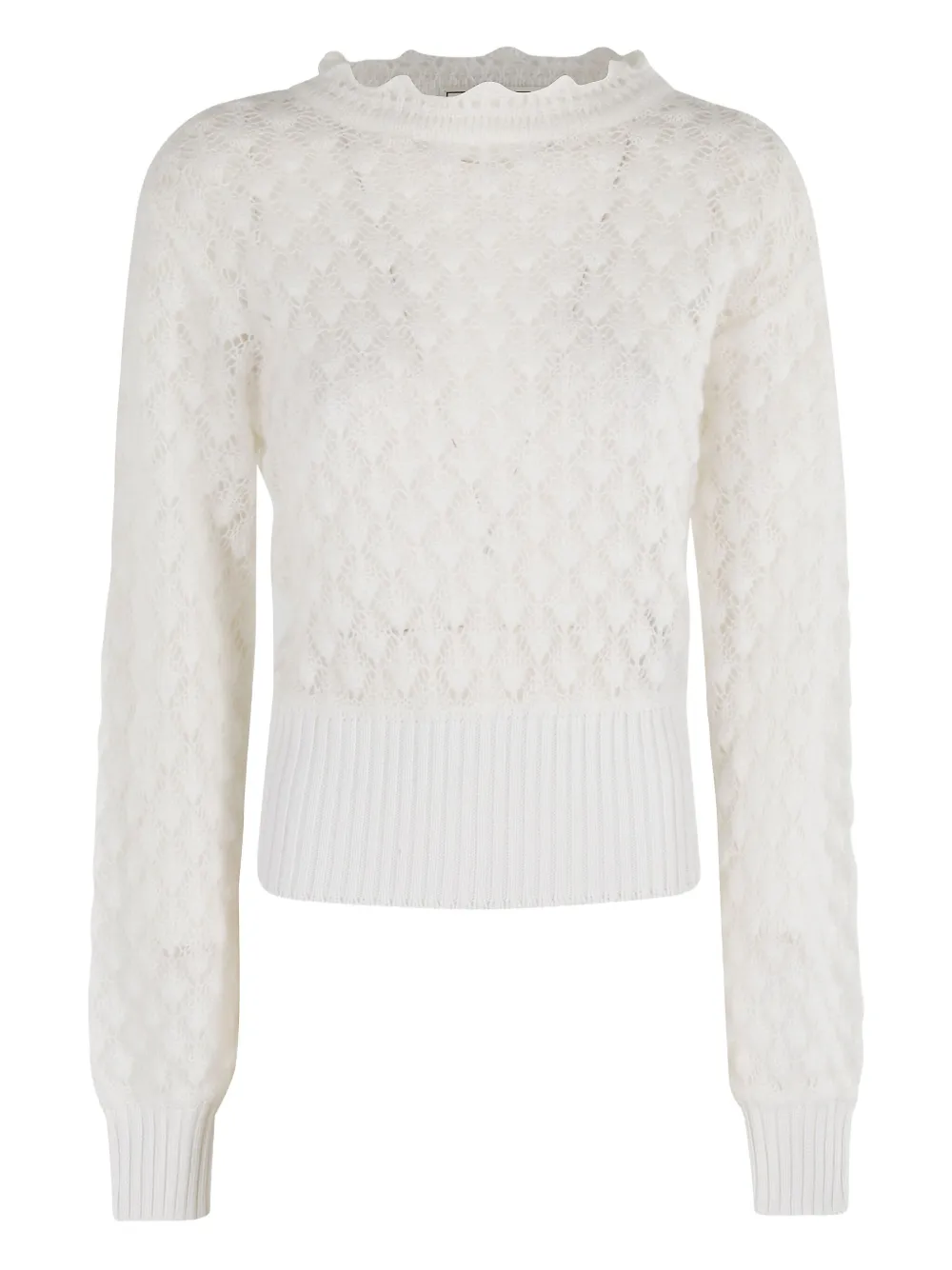 Blumarine scalloped-collar sweater | White | Image 1