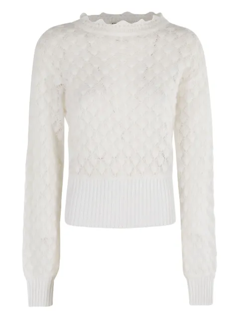 Blumarine scalloped-collar sweater