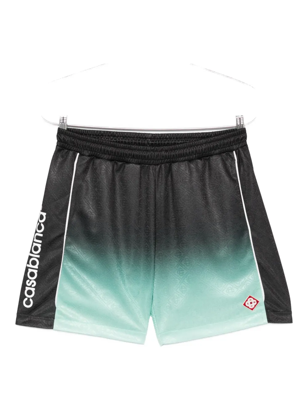 gradient panelled shorts