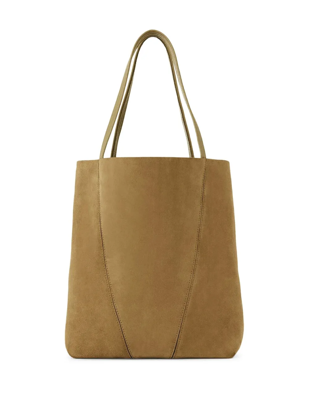 Chloé suede panel tote bag Bruin