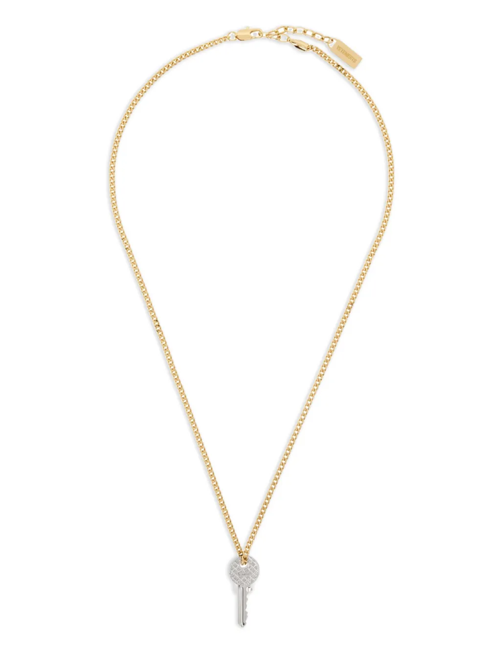 VETEMENTS key-pendant necklace - Oro