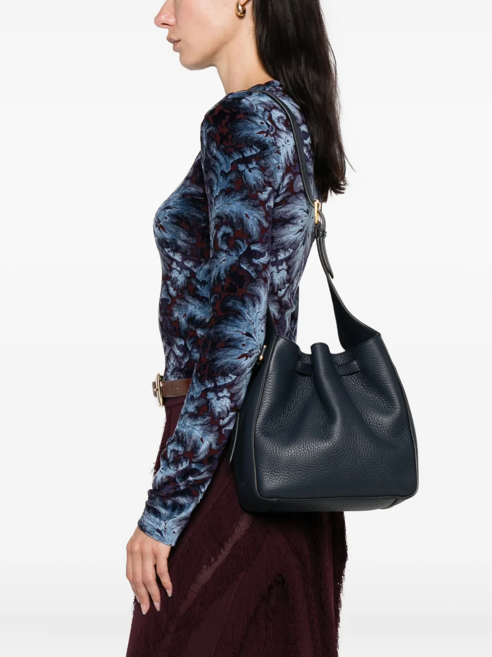 Mulberry Lyra drawstring leather bucket bag | Image 2