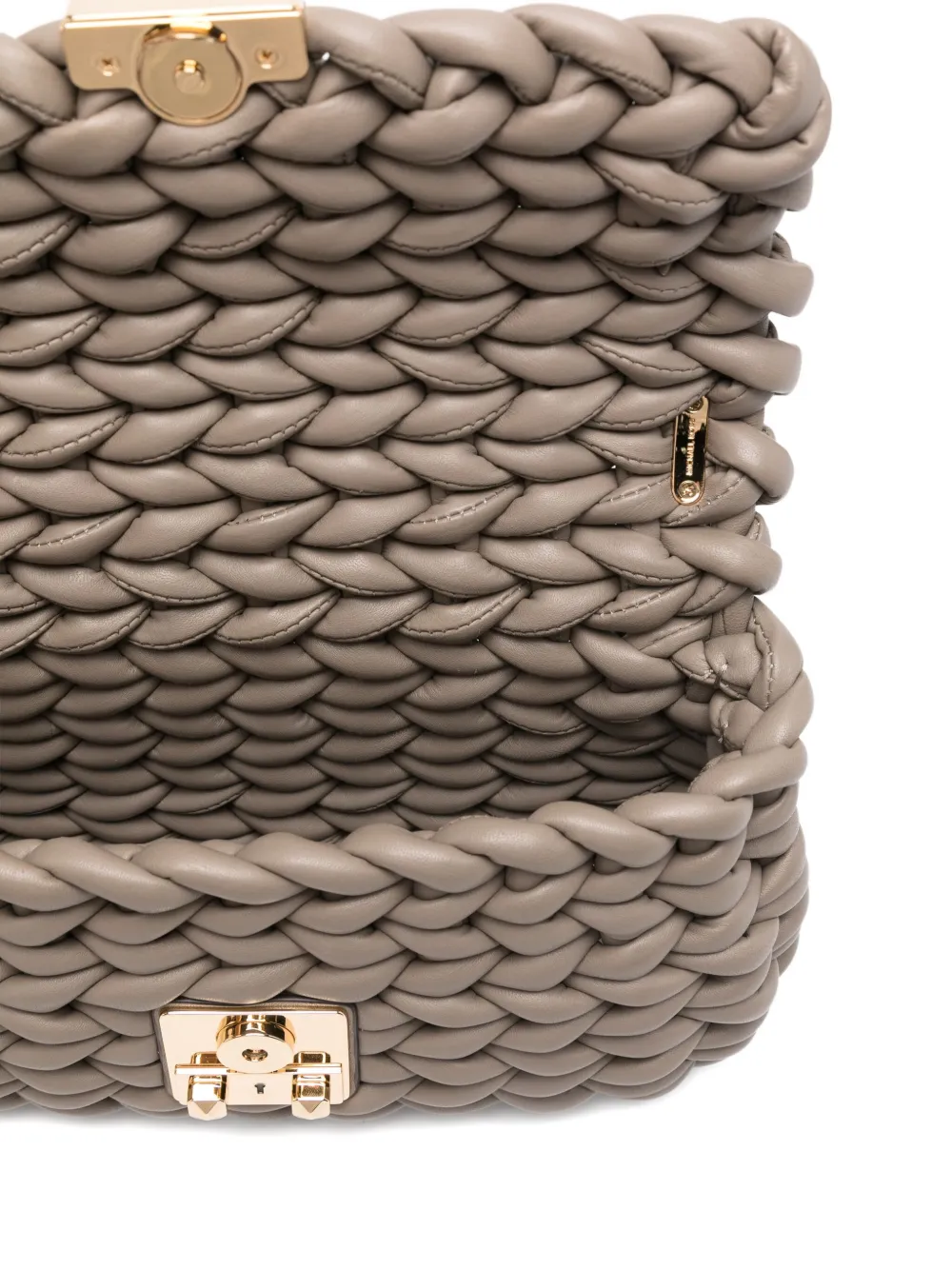 Michael Kors Leren schoudertas Beige
