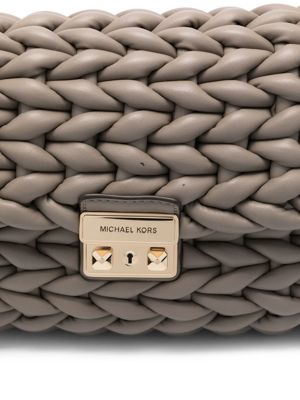 Michael Kors Leren schoudertas Beige