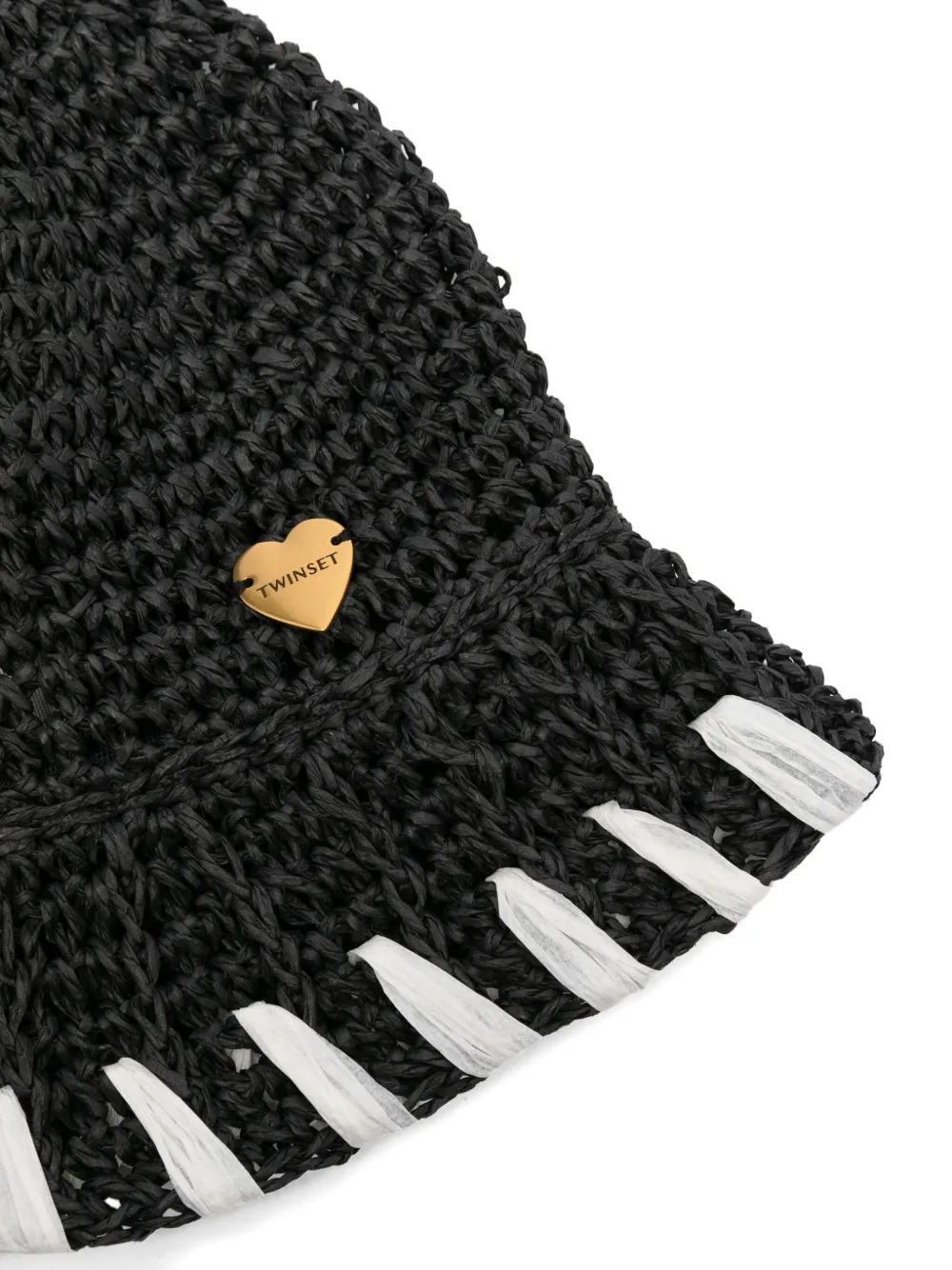 TWINSET Woven hat Zwart