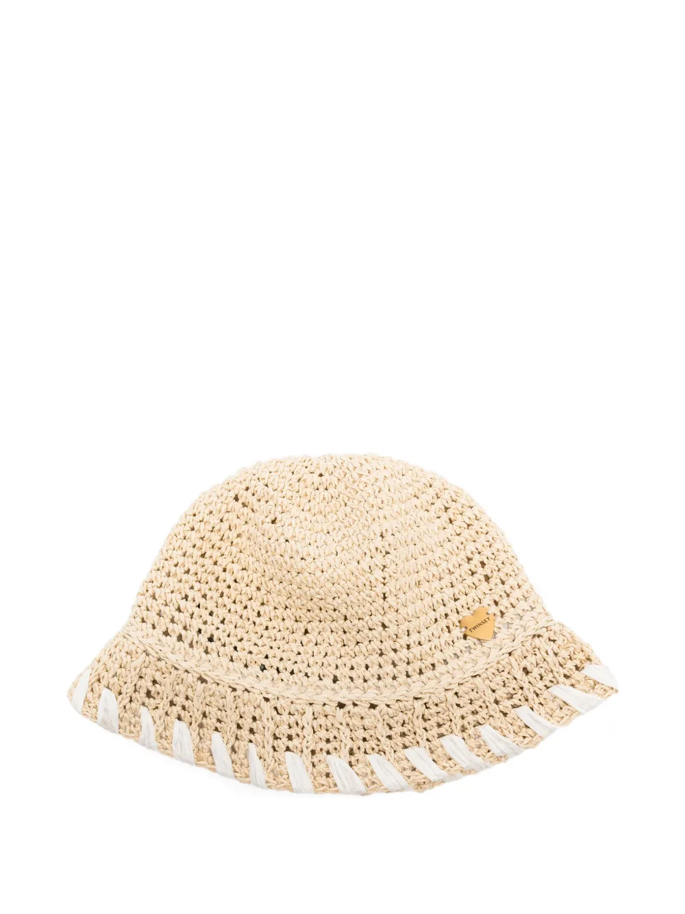 TWINSET Vissershoed met hartdetail Beige