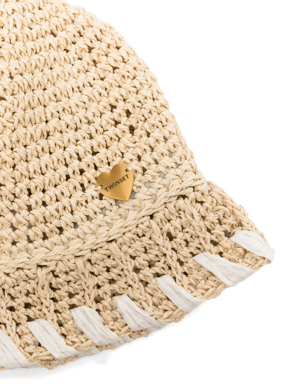 TWINSET Vissershoed met hartdetail - Beige