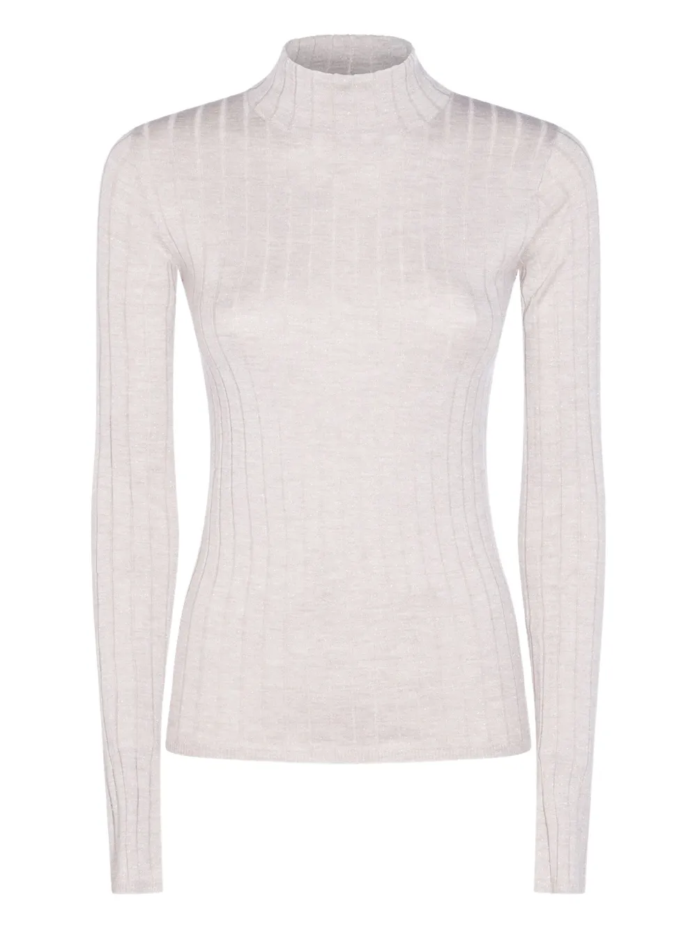 Brunello Cucinelli Geribbeld T-shirt Beige