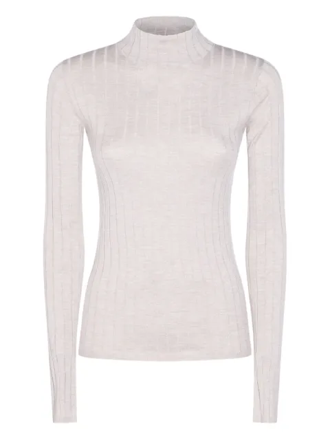 Brunello Cucinelli ribbed high-neck T-shirt