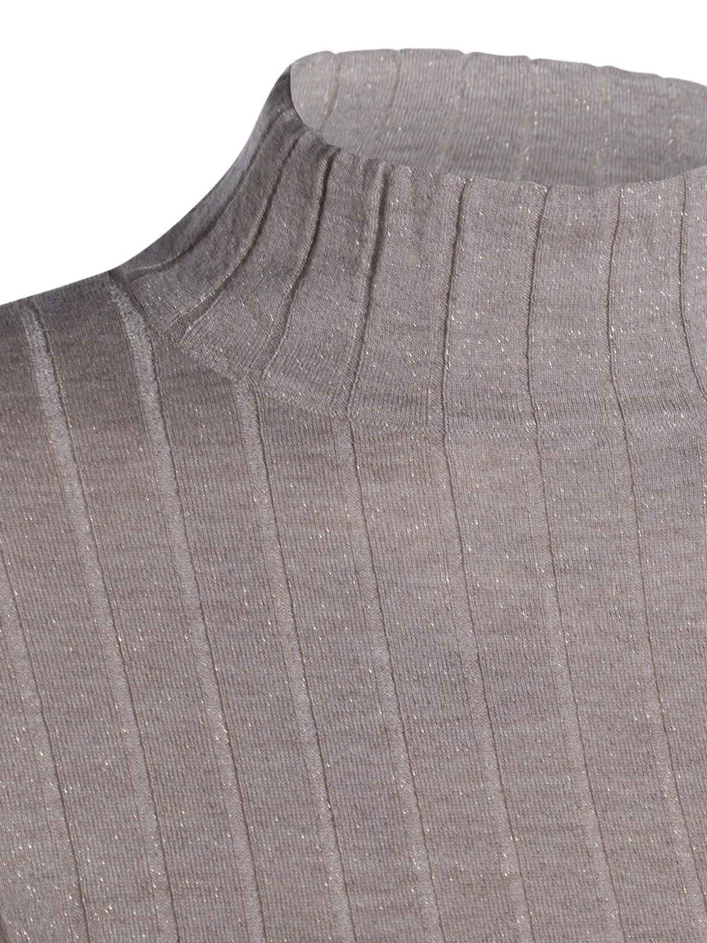 Brunello Cucinelli Geribbeld T-shirt Beige