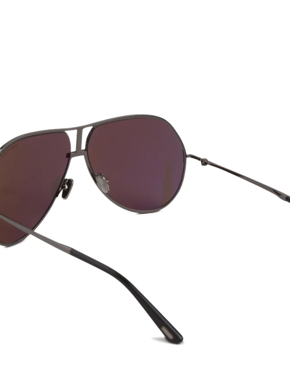 TOM FORD Eyewear Rickie zonnebril met dubbele neusbrug Zwart