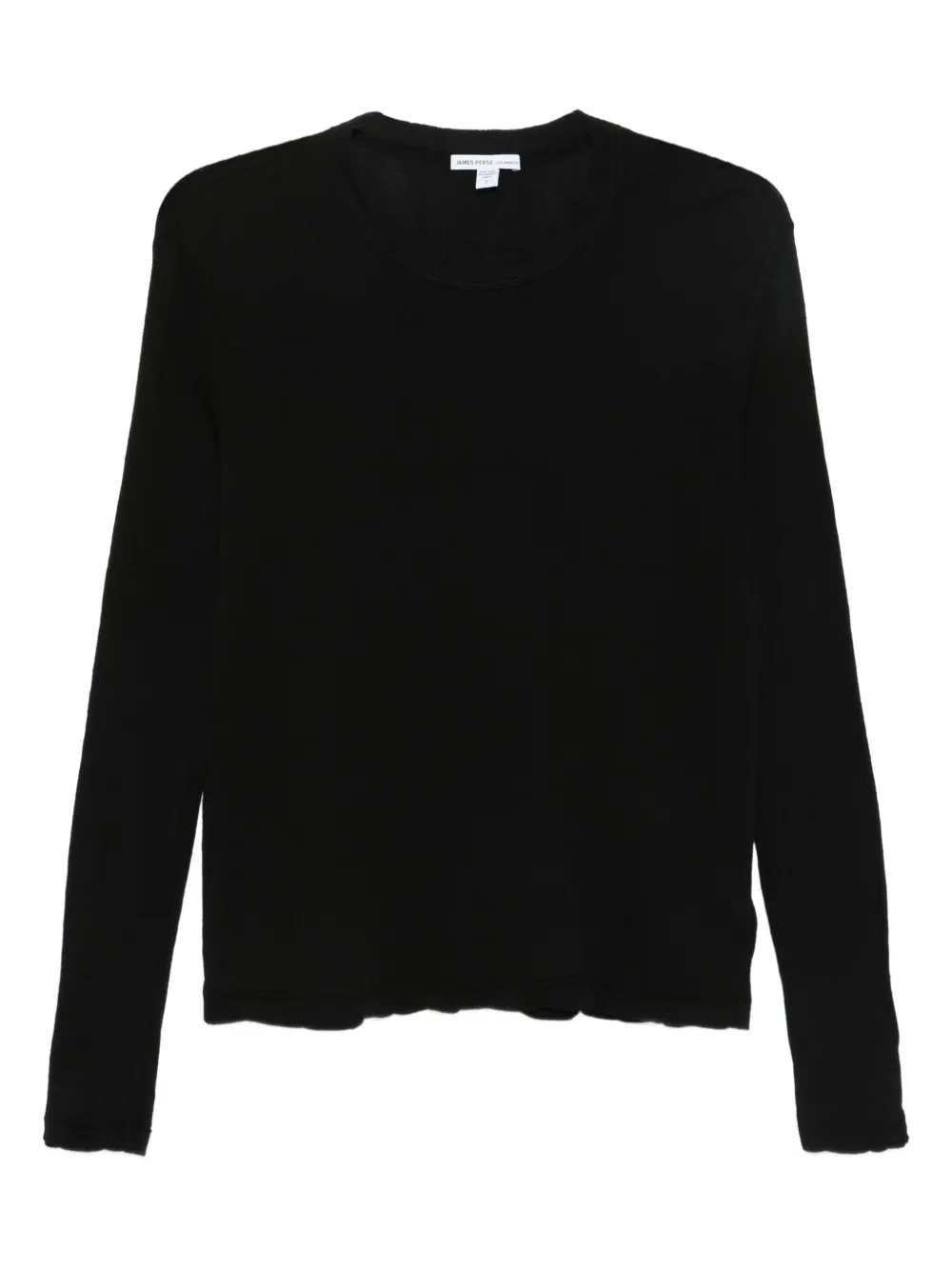 James Perse Cropped top met lange mouwen Zwart