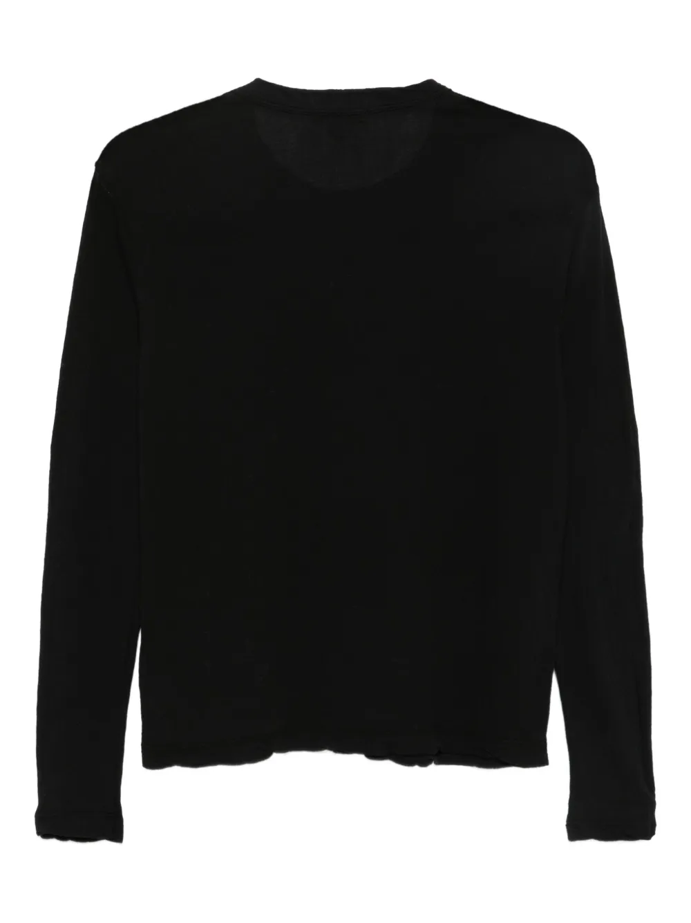 James Perse Cropped top met lange mouwen Zwart