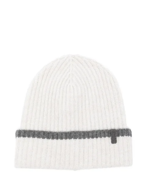 Brunello Cucinelli ribbed cashmere beanie
