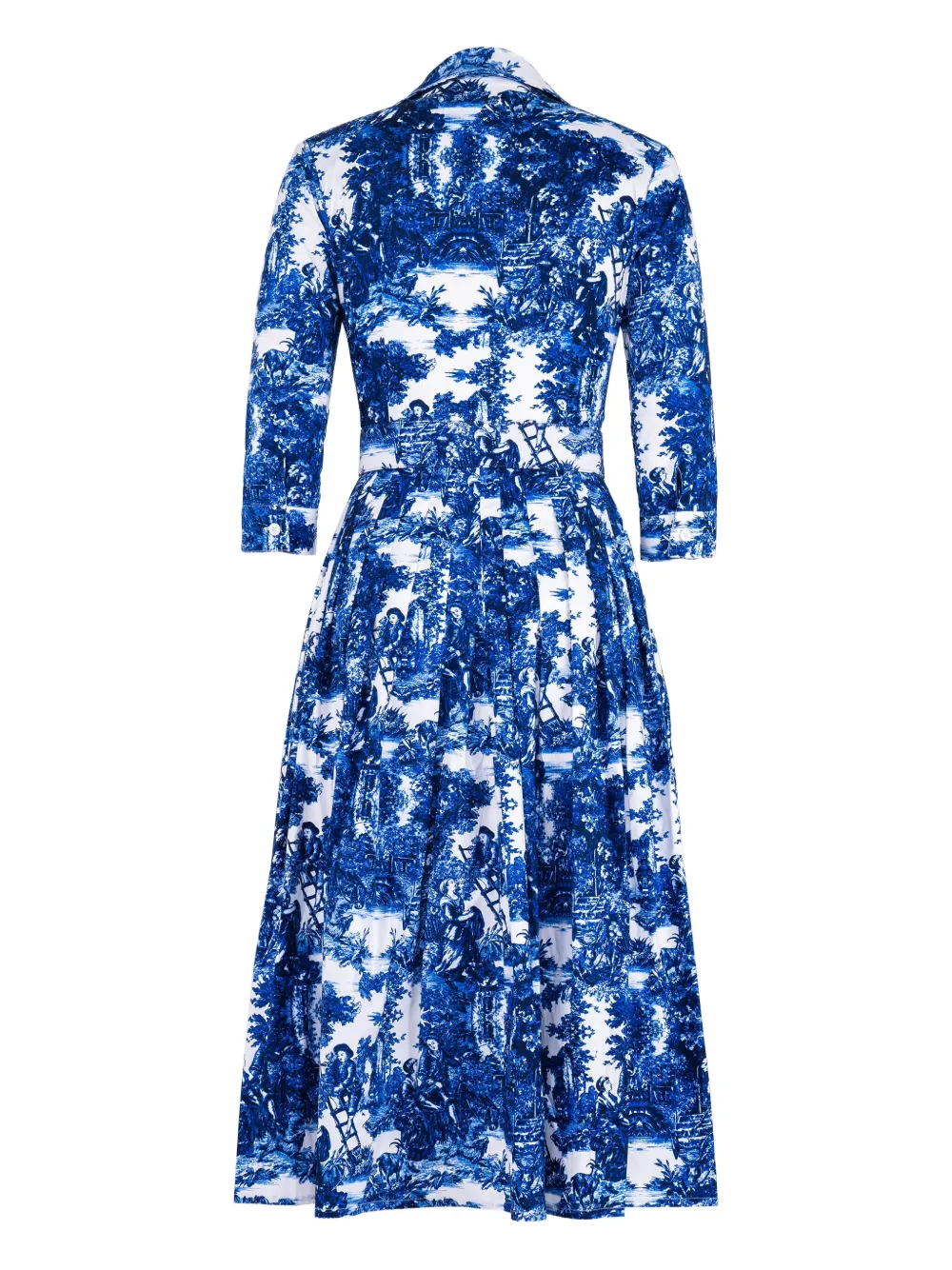 Samantha Sung Audrey midi-jurk met plooien Blauw