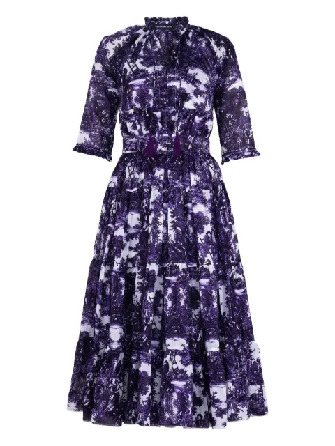 Samantha Sung Eden tiered midi dress