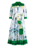 Samantha Sung Aster belted midi dress - White
