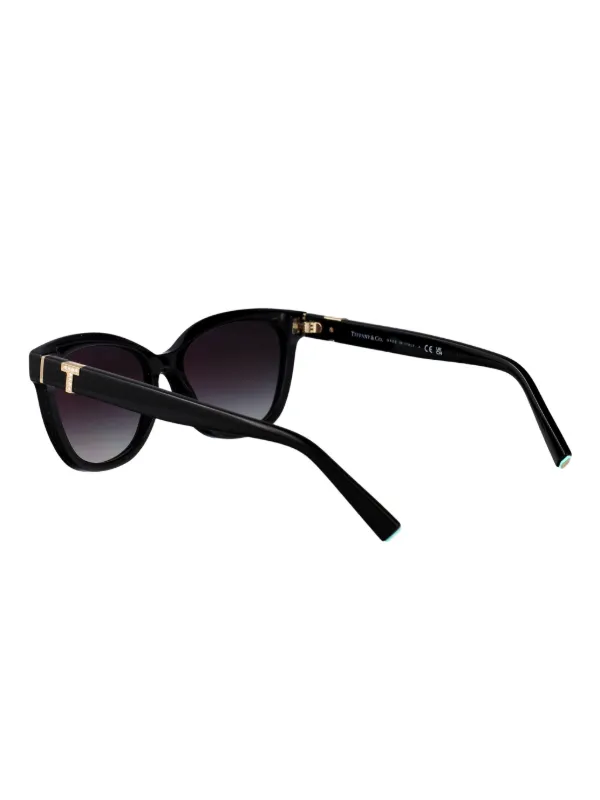 Tiffany & Co Eyewear Logo cat-eye Sunglasses | Black | FARFETCH