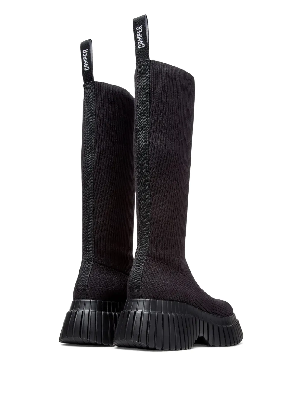 Camper Pix BCN ribbed-knit boots Black