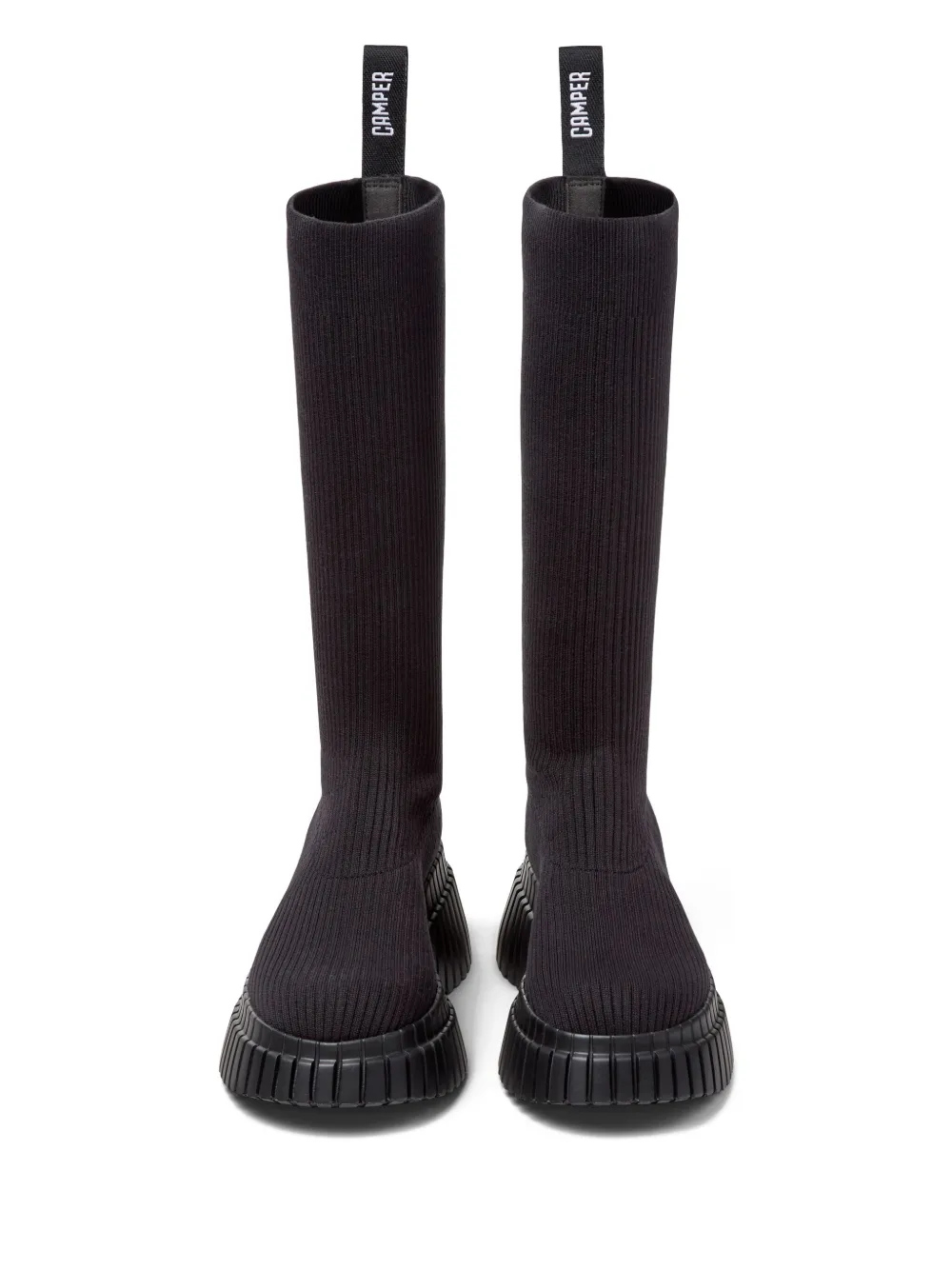Camper Pix BCN ribbed-knit boots Black